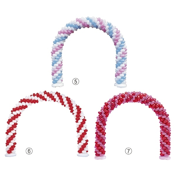 バルーンアーチセット ゴールド×シルバー