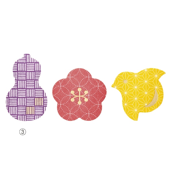 ヘッズ 和ギフトラッピングシール 梅(赤)