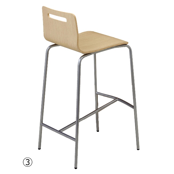 クレス KINOカウンター1 チェア ブラック