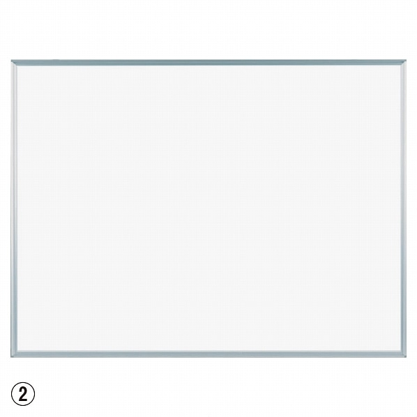 馬印 壁掛ニッケルホーローホワイトボード 無地 マーカー・マグネット付き 幅91.0×奥行1.8×高さ61.0cm MH23