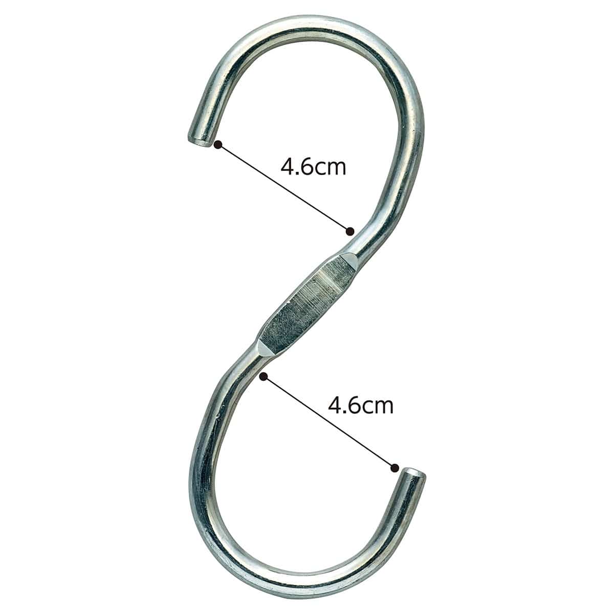 【5個】スチール製ディスプレイ用フック クローム