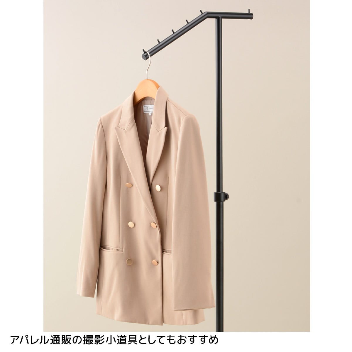 傾斜ハンガーラック 丸パイプ〔ストエキオリジナル〕 白