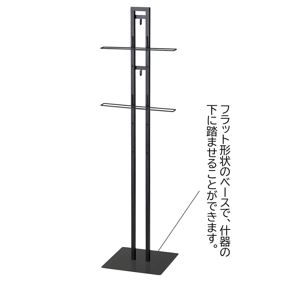 レジ袋スタンド什器〔ストエキオリジナル〕 カゴ2段タイプ