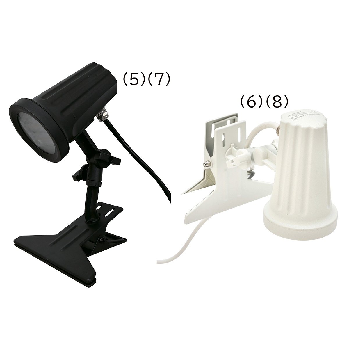 A型看板用LEDクリップライト (1)バー黒 昼光色 VCB-B5700 【通販】ストア・エキスプレス