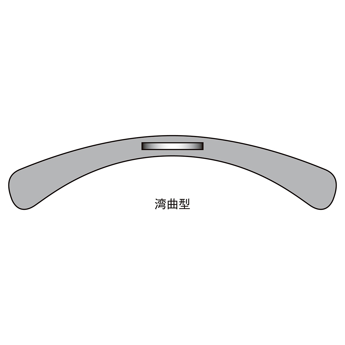 湾曲スチール製ハンガー ゴールド〔ストエキオリジナル〕 幅38cm
