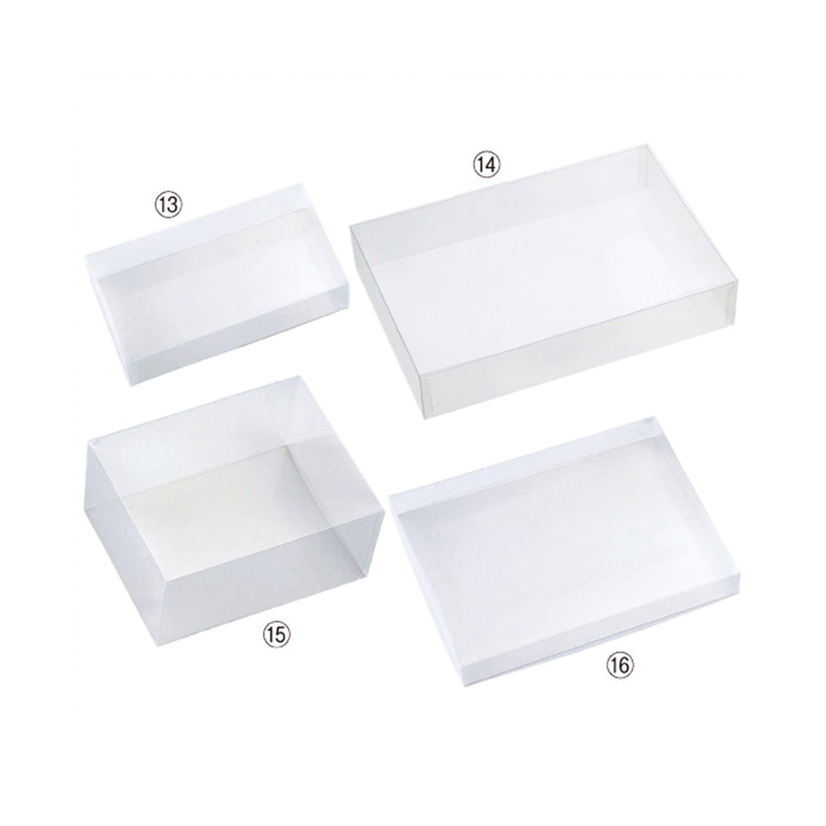 透明クリアボックス(かぶせ式) 直径7.8×3.5cm