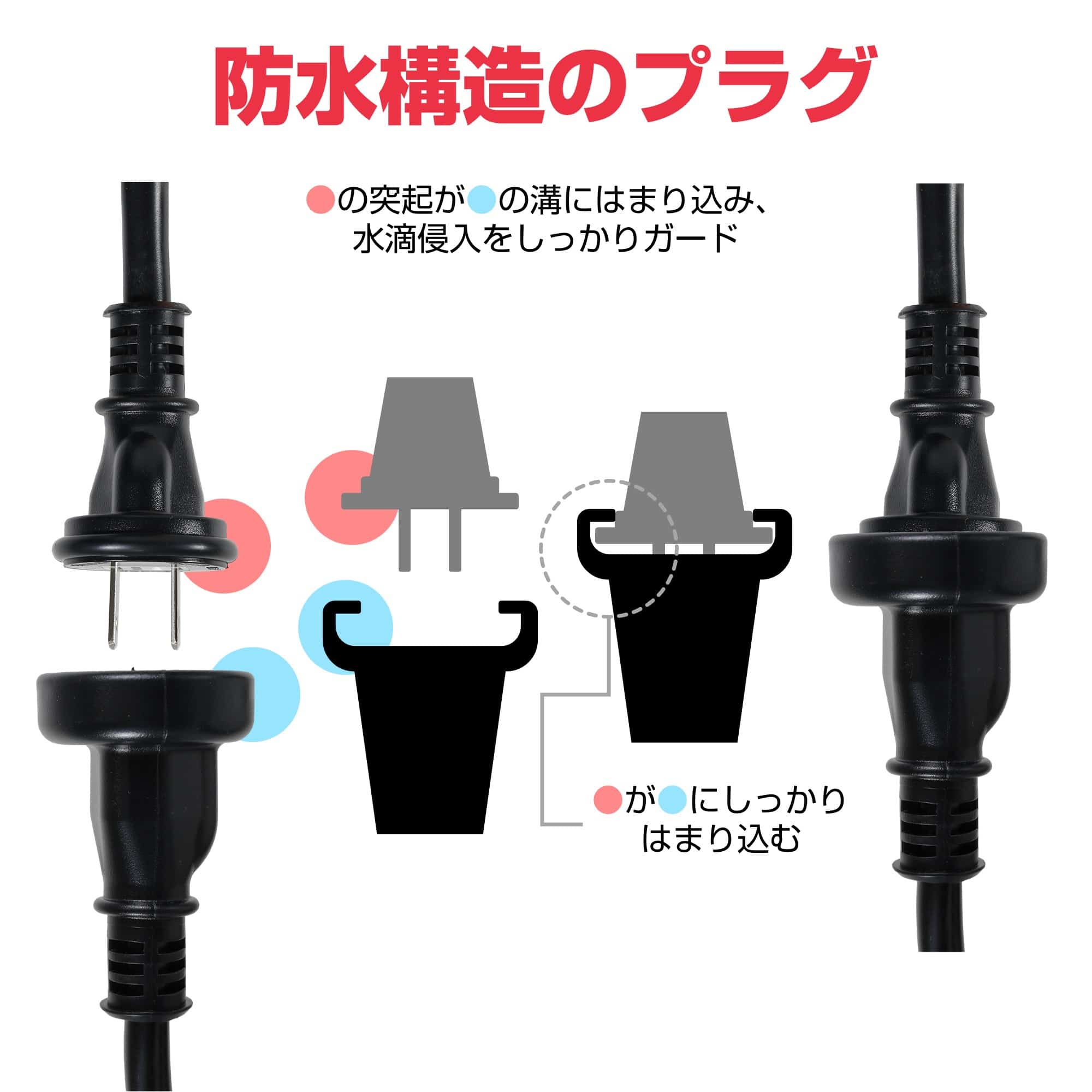 防雨延長コード 3m