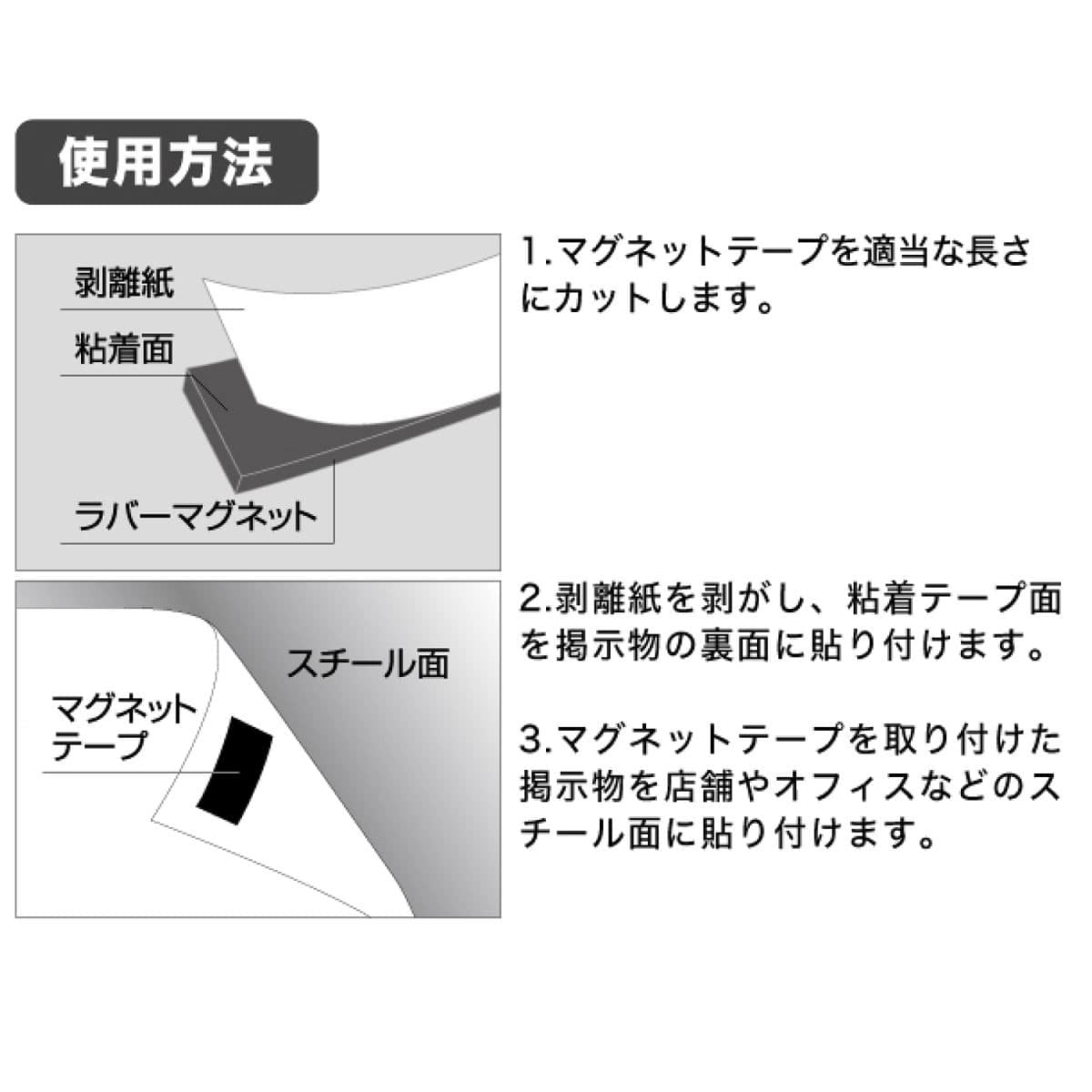 強力マグネットテープ 20mm×5m 1mm厚
