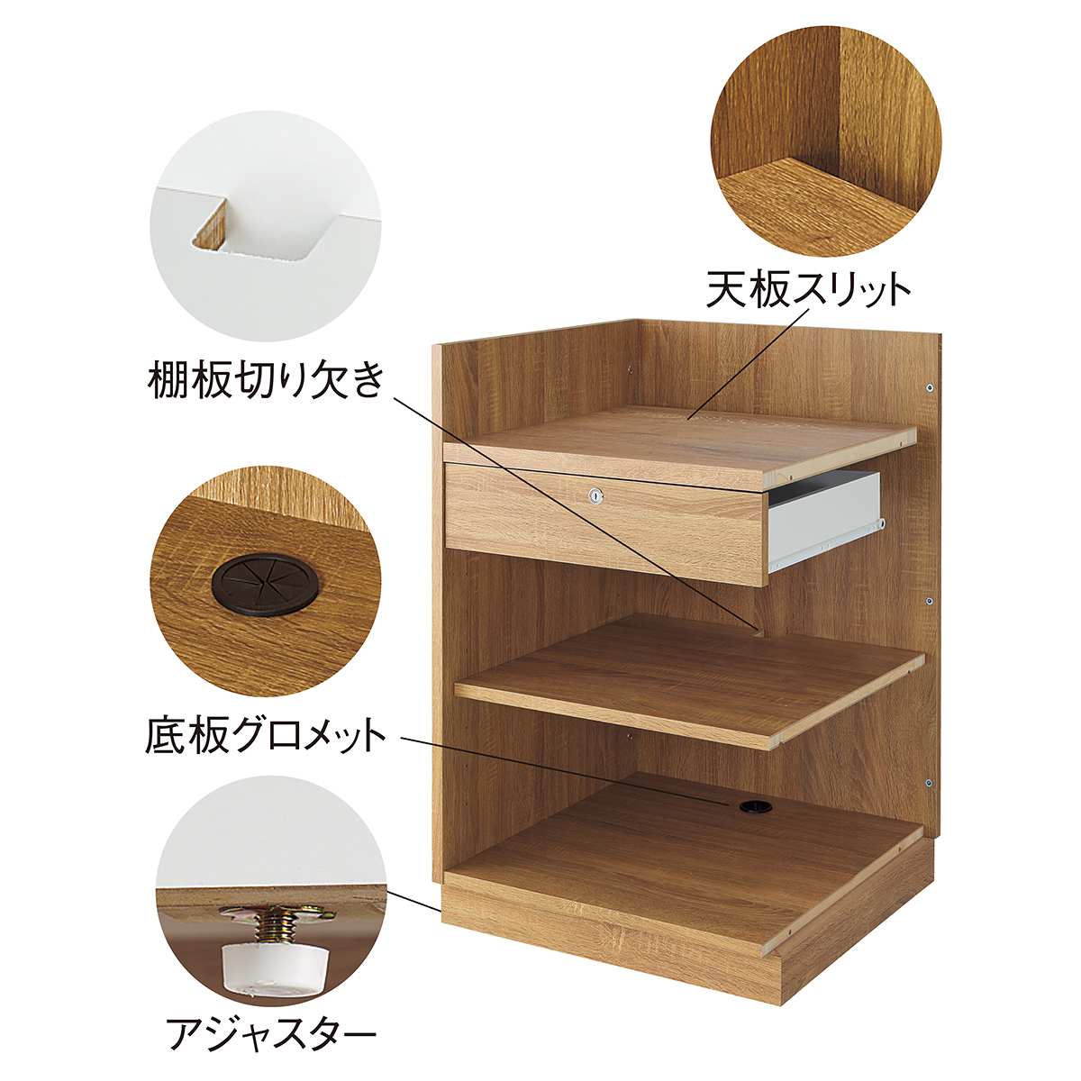 三方枠レジスタンド〔ストエキオリジナル〕 エクリュ