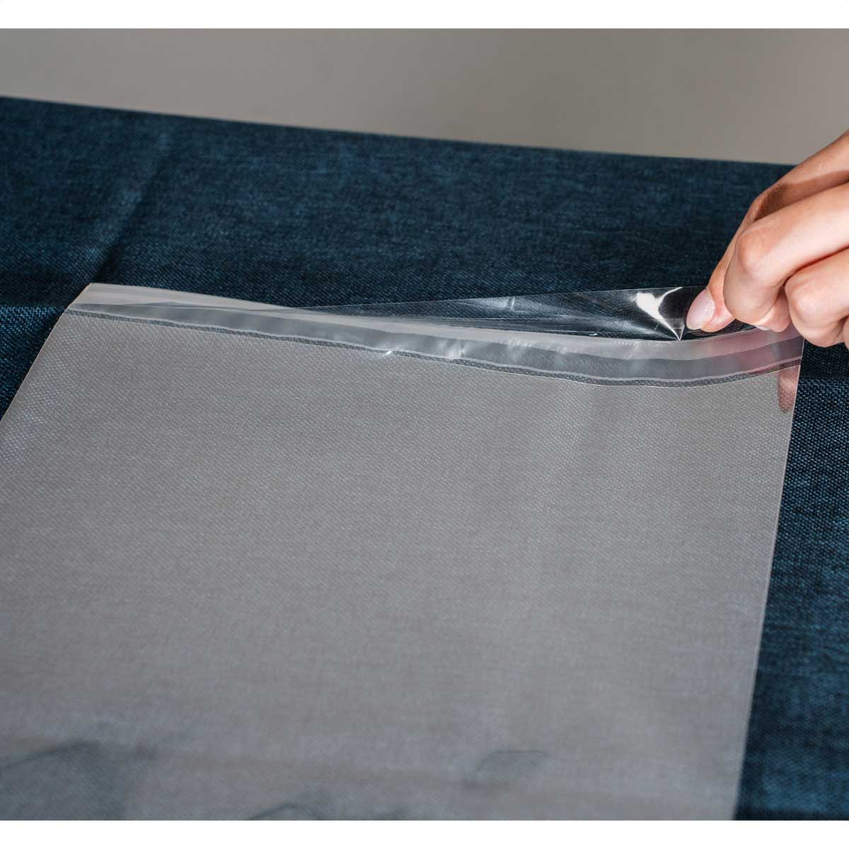 【100枚】スリムパック 剥離紙なし透明OPP袋 ［ストエキオリジナル］ 10.5×15.5cm[ハガキサイズ]