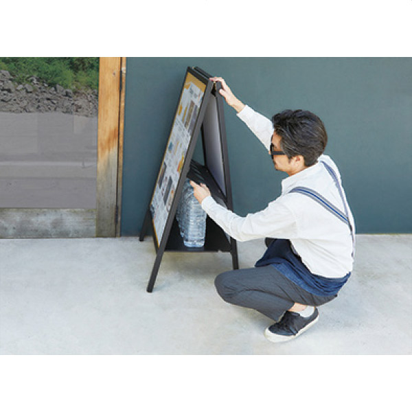 転倒防止ポスタースタンド両面 A1サイズ