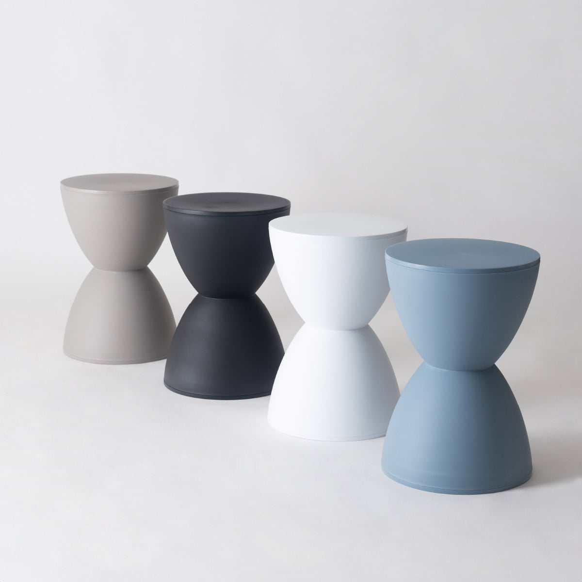 4台 スツール ブラック