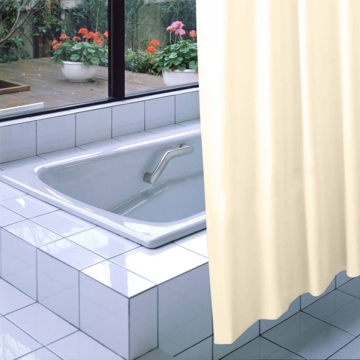 防炎バスカーテン 幅150cm×高さ160cm