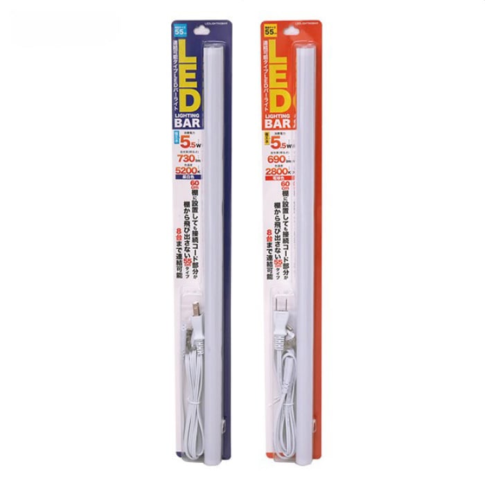 LEDバーライト 60cm棚用 昼白色 〔型番:lb157cw〕