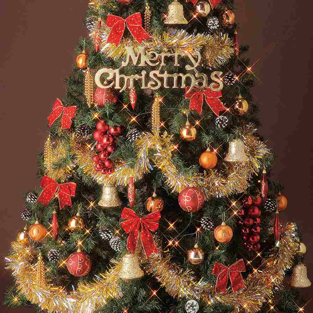 デラックスツリーセット レッド クリスマス おしゃれ 人気 通販 ストア エキスプレス