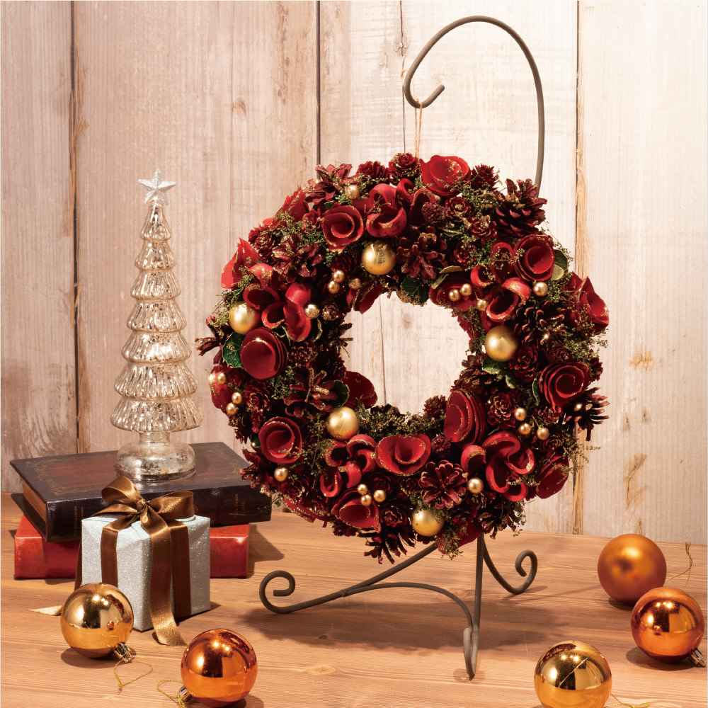 公式 通販ストア エキスプレス ワイヤーリーススタンドプリマ クリスマス ディスプレイ 装飾 小 店舗運営用品