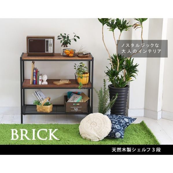 HCHQHS ラック オープンシェルフ 3段 木製 収納 本棚 オープンラック キッチンラック リビングラック 棚 おしゃれ 北欧 木目調 組立簡単  ディスプレイラック スチールラック 幅100cm×奥行30cm×高さ85cm - メルカリ