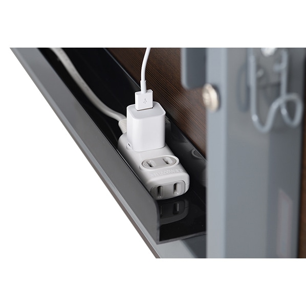 アールエフヤマカワ 配線機能付き フォールディングテーブル 幕板 幅150cm用  ホワイトA