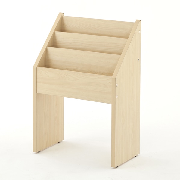 アールエフヤマカワ 木製マガジンラック ダーク×ホワイト