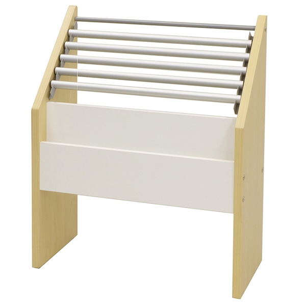 アールエフヤマカワ 木製新聞掛け ダーク×ホワイト