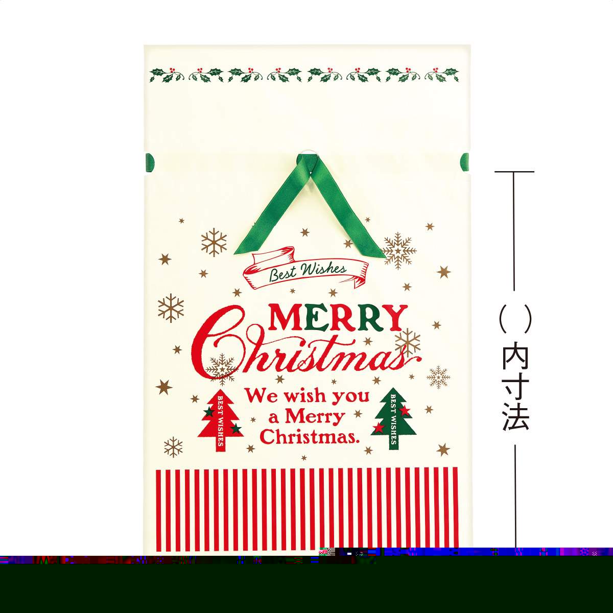 クラシカルクリスマス リボン付き巾着ギフトバッグ枚 ギフトラッピング 通販 ストア エキスプレス