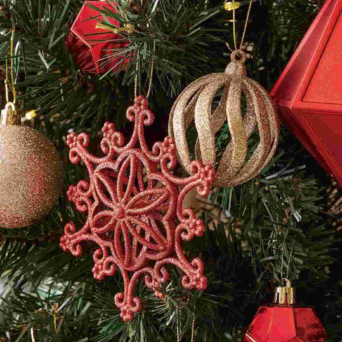 オーナメントセット レッド 高さ210cm用