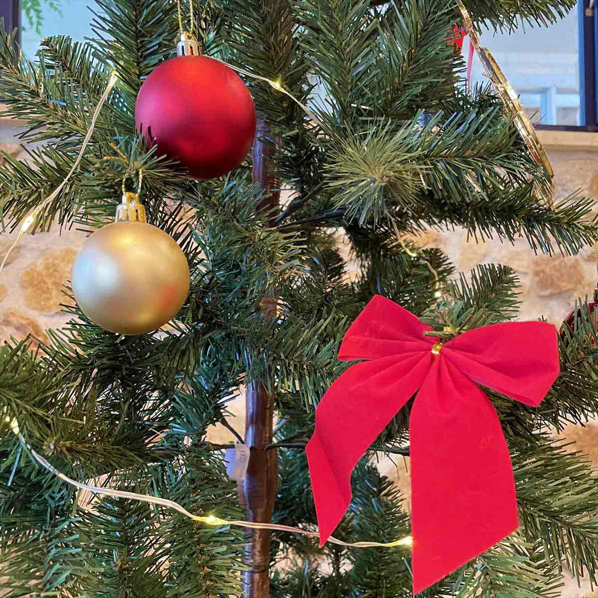 スタンダードクリスマスツリーセット レッド 90cm/120cm/150cm スタンダードクリスマスツリーセット レッド 90cm/120cm/150cm