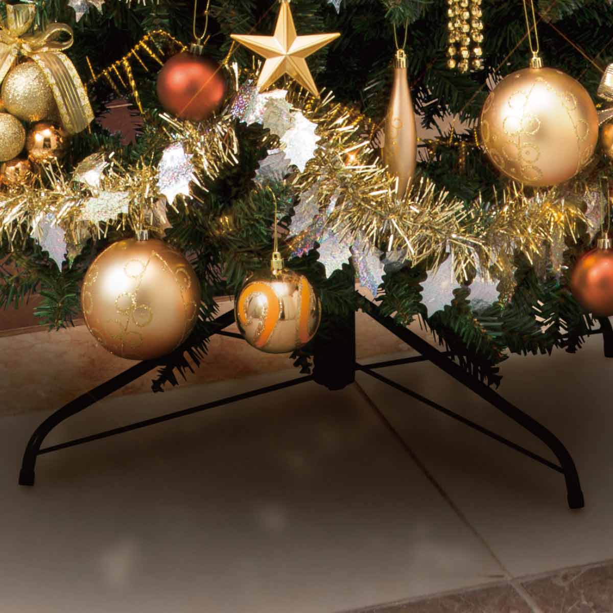 コンチネンタルクリスマスツリーセット ゴールド［ストエキオリジナル］ 高さ150×幅99cm