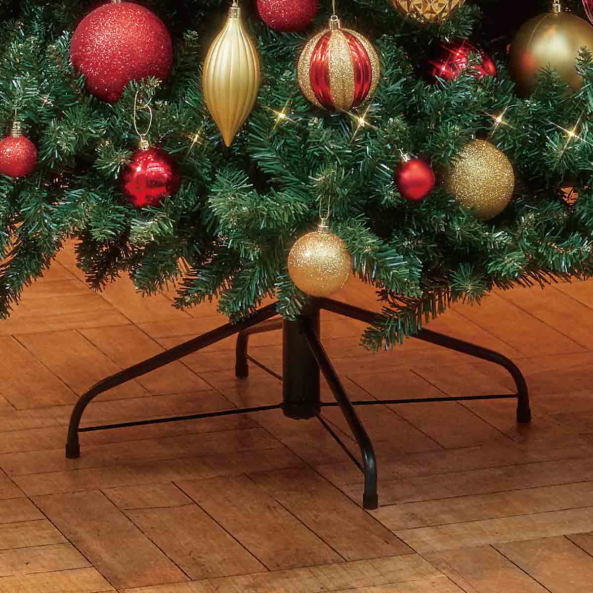 コンチネンタルクリスマスツリーセット ゴールド・レッド［ストエキオリジナル］ 高さ150×幅99cm