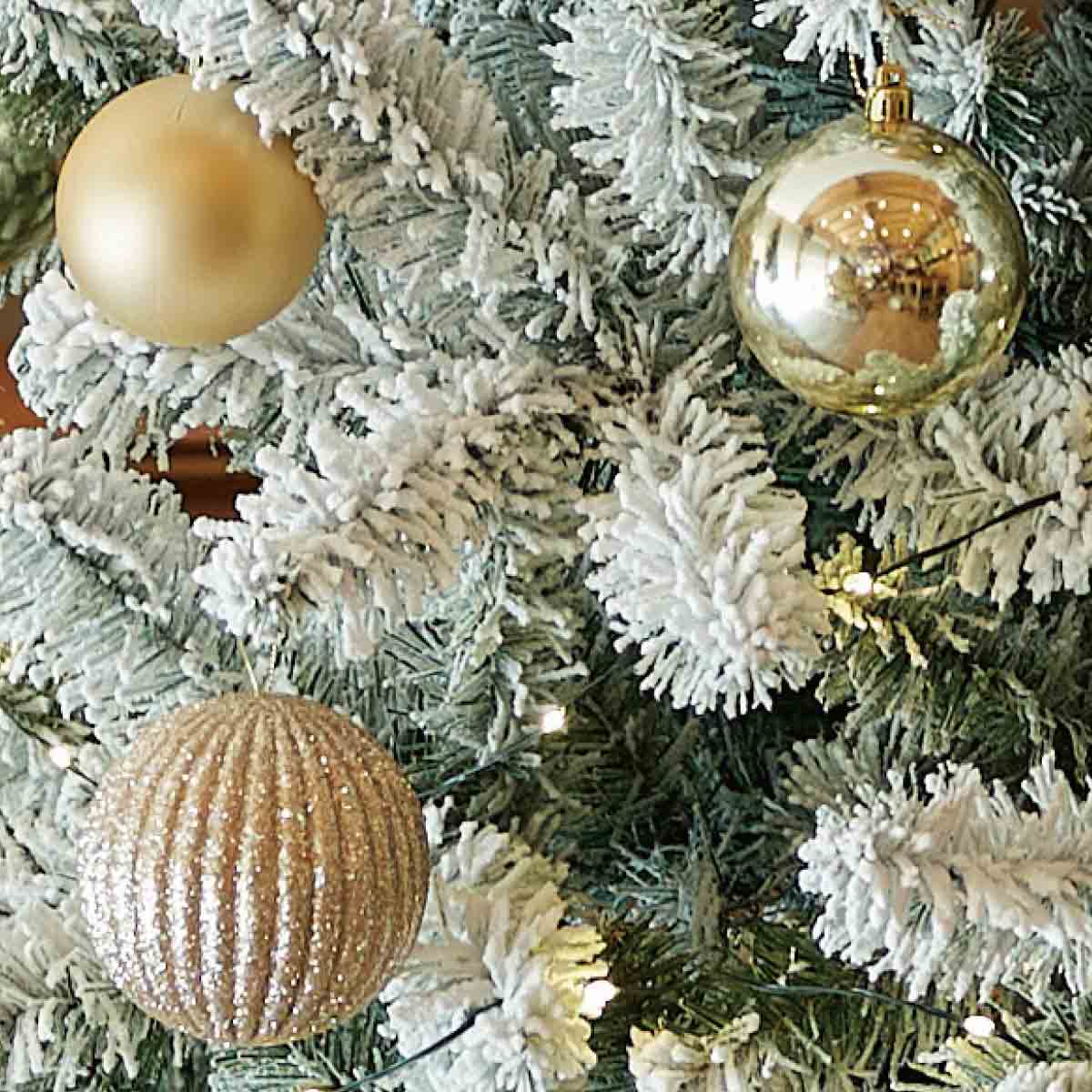 ウッドポットクリスマスツリーセット スノー［ストエキオリジナル］ 高さ150×幅84cm