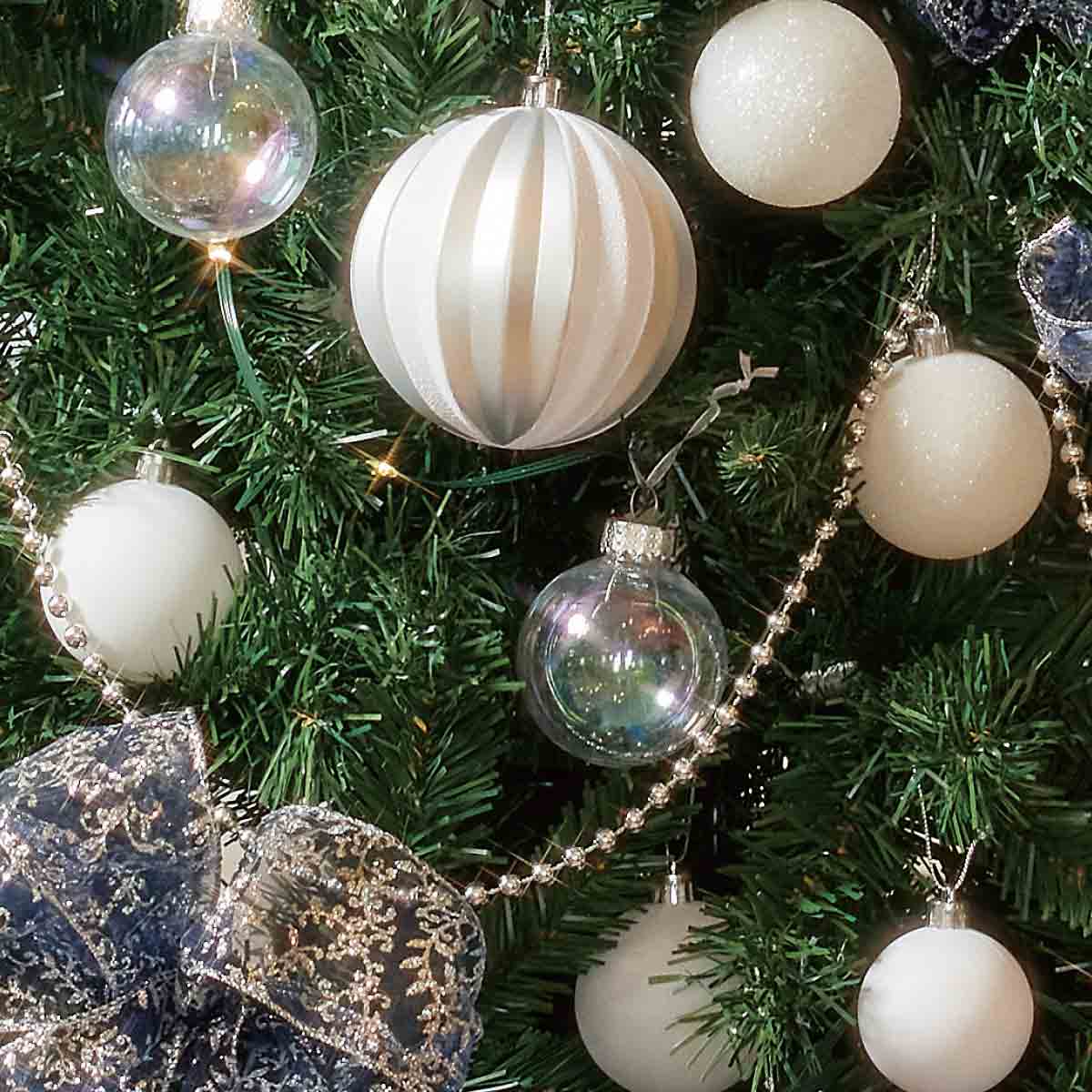 ウッドポットクリスマスツリーセット ブルーシルバー［ストエキオリジナル］ 高さ150×幅82cm