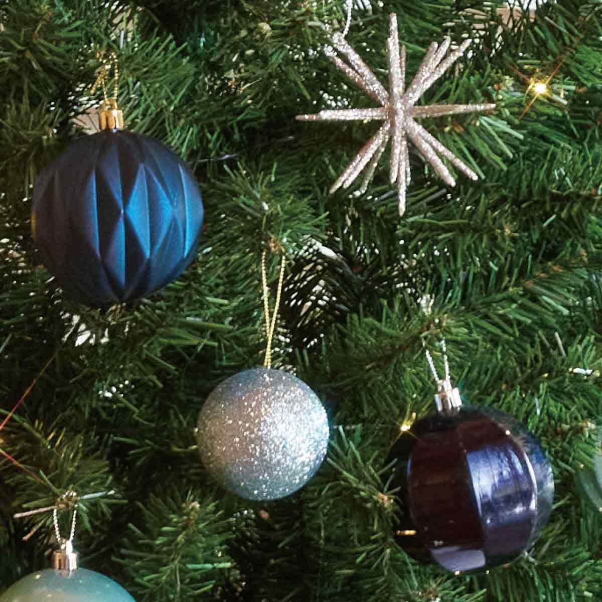 ウッドポットクリスマスツリーセット アイスブルー ［ストエキオリジナル］ 高さ150×幅84cm