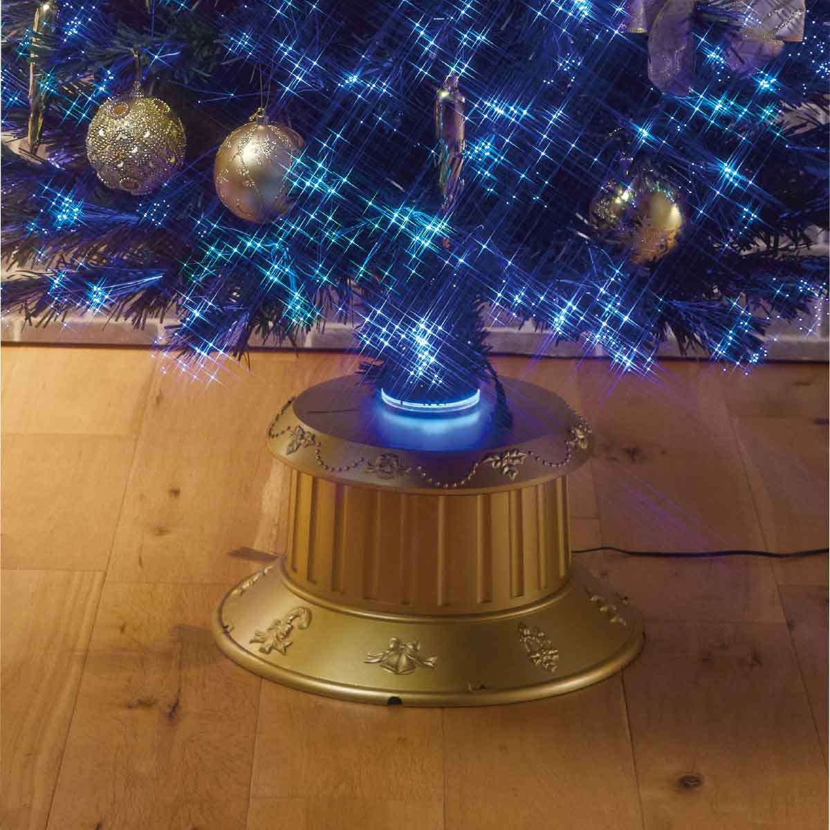 デコレーションファイバーツリーセット ゴールド 高さ150×幅76cm