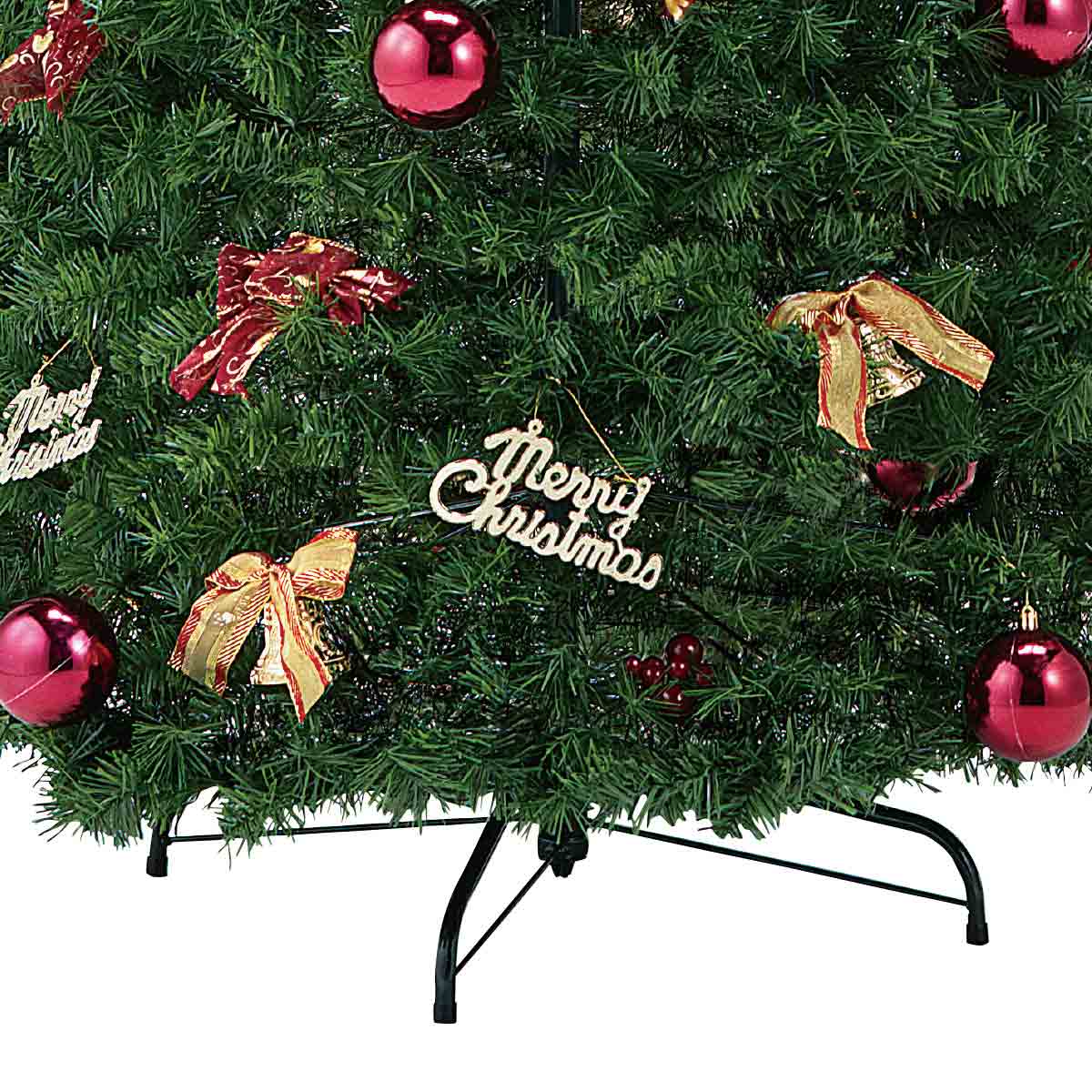 ポップアップクリスマスツリー レッド 高さ145×幅70cm