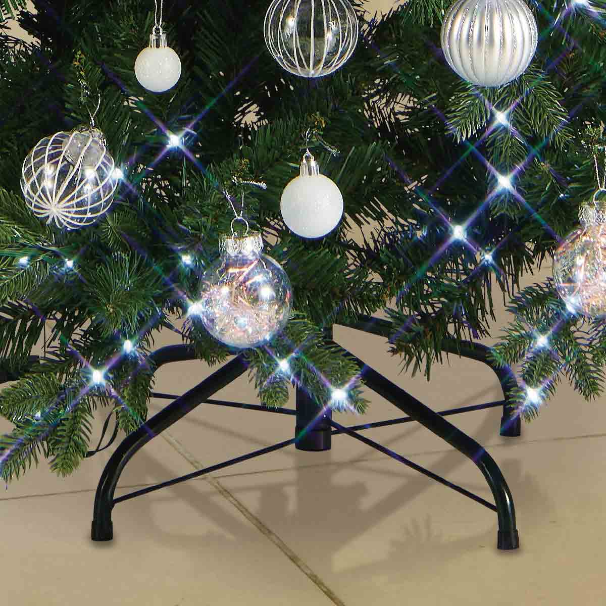 クリスマスツリーセット ホワイト 高さ150×幅80cm