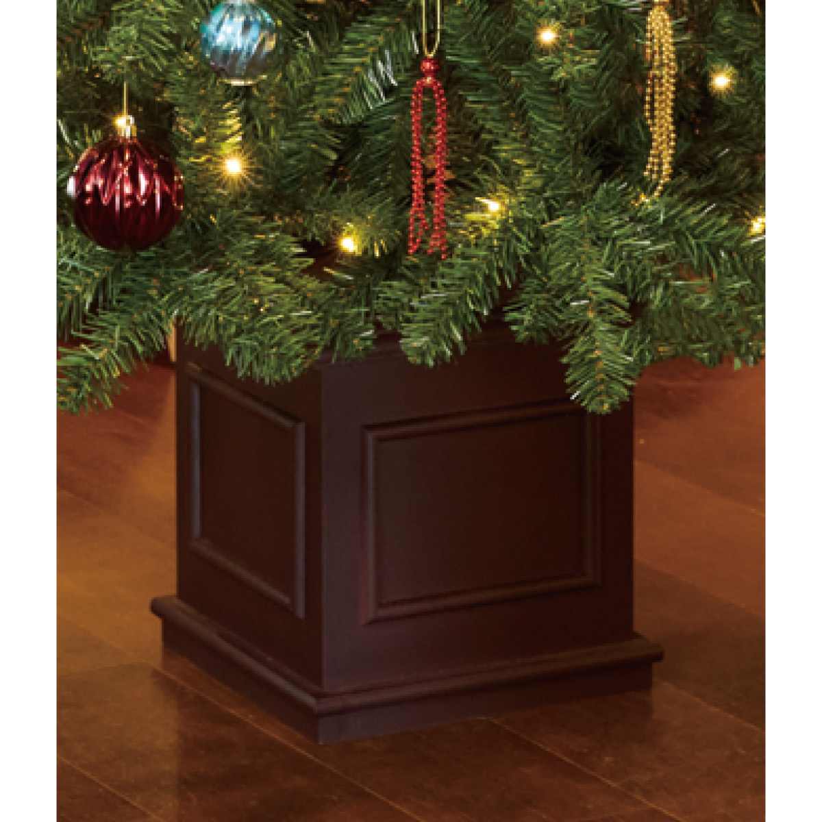 木製ポット付き クリスマスツリーセット ホリデーハーモニー［ストエキオリジナル］ 高さ150×幅84cm