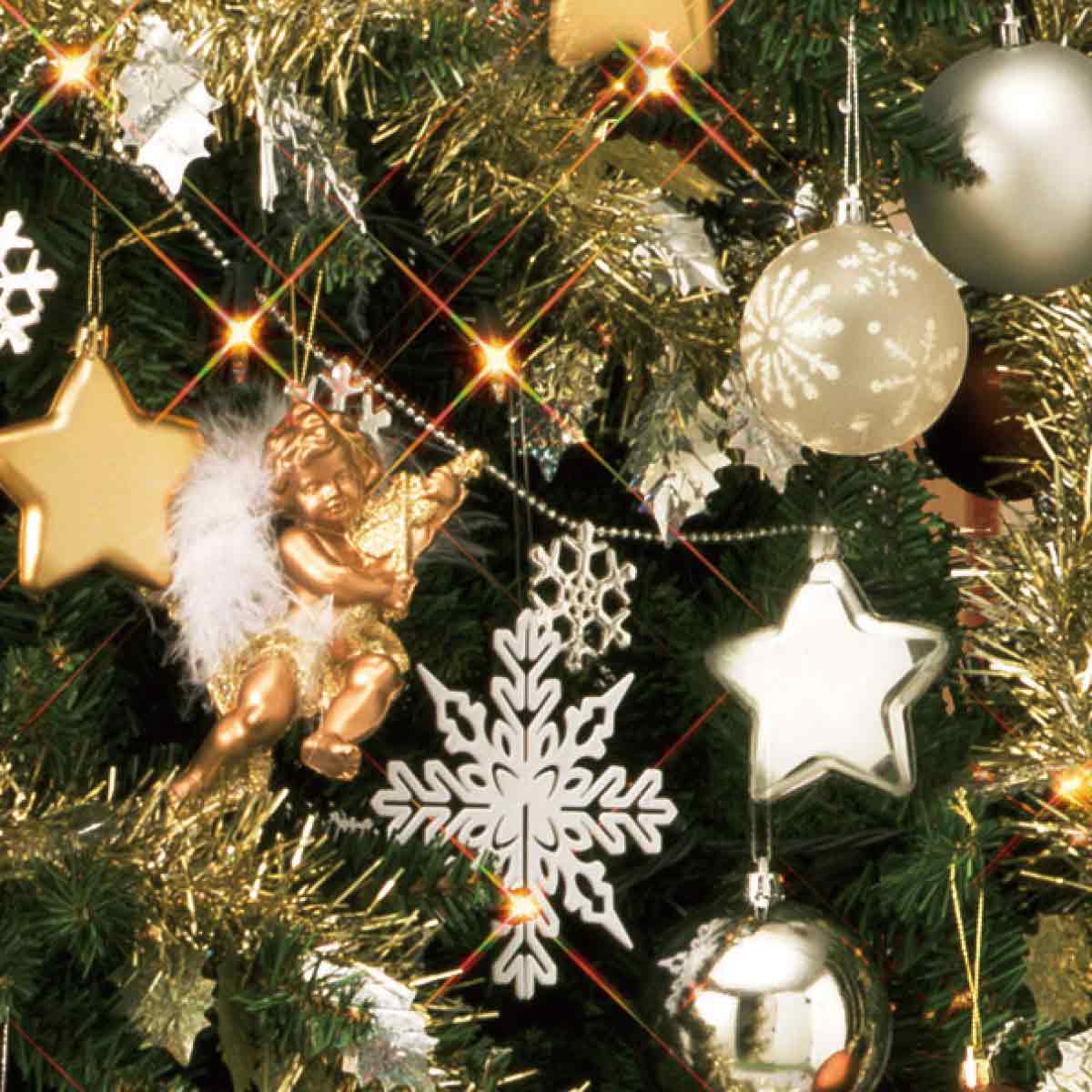 コンチネンタルクリスマスツリーセット エンジェル 高さ150×幅99cm