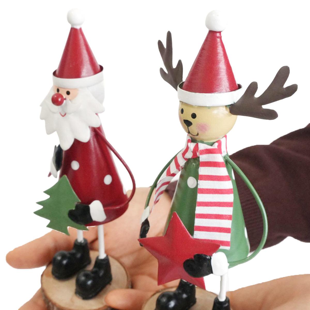 ブリキ スタンド サンタ