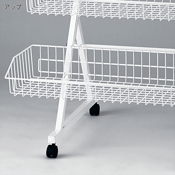 3段ワゴン ホワイト〔ストエキオリジナル〕