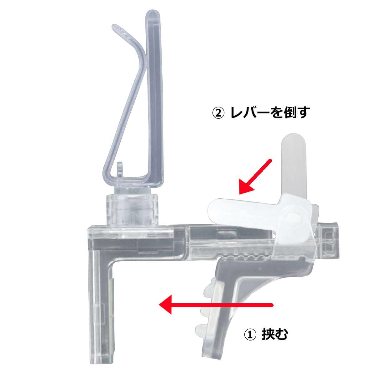 【2個】eZクランプ(ポップカードクリップ) 小