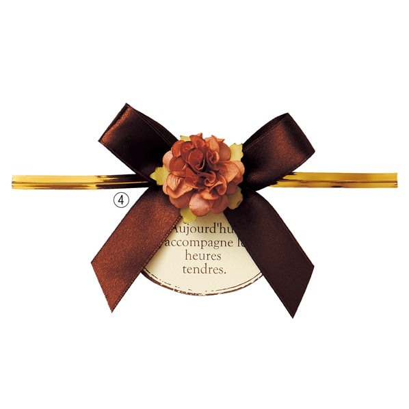 【10個】ヘッズ リボン フルリール ワイヤータイ ライトピンク