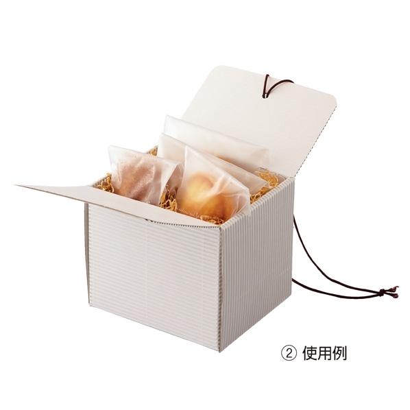 【10枚】ヘッズ シングルホワイトギフトボックス 小 11×9.8×9.7cm