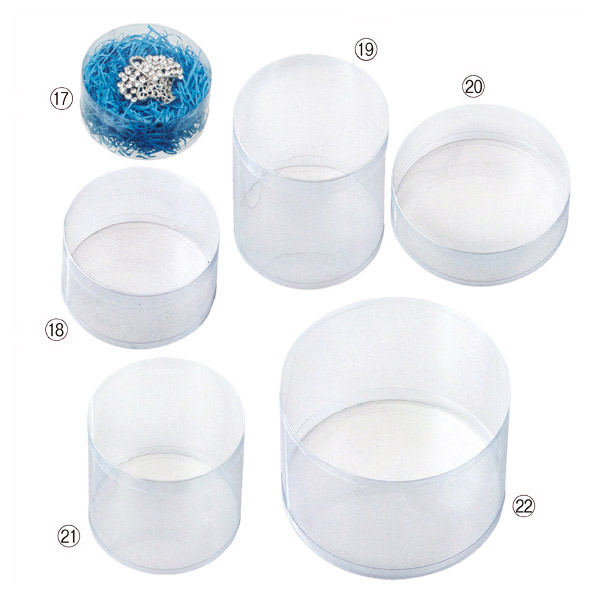 透明クリアボックス(かぶせ式) 直径9.8×3.5cm