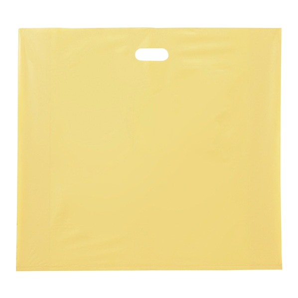 ヘッズ クリームPEバッグ ベージュ 大型小判抜きポリ袋 幅63×高さ60×横マチ15cm 