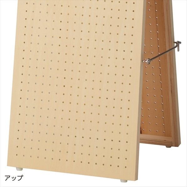 A型両面有孔ボードスタンド シナクリア ［ストエキオリジナル］