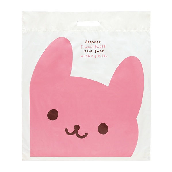 ヘッズ ポリバッグ うさクマ 袋 35×45×底マチ6cm