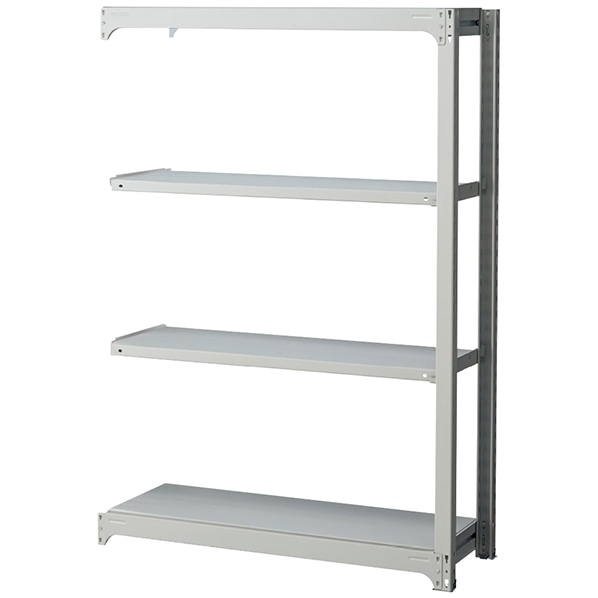 双福鋼器 中量ボルトレスラック 300kg/段 4段 高さ180cm 連結 幅155.5×奥行48cm