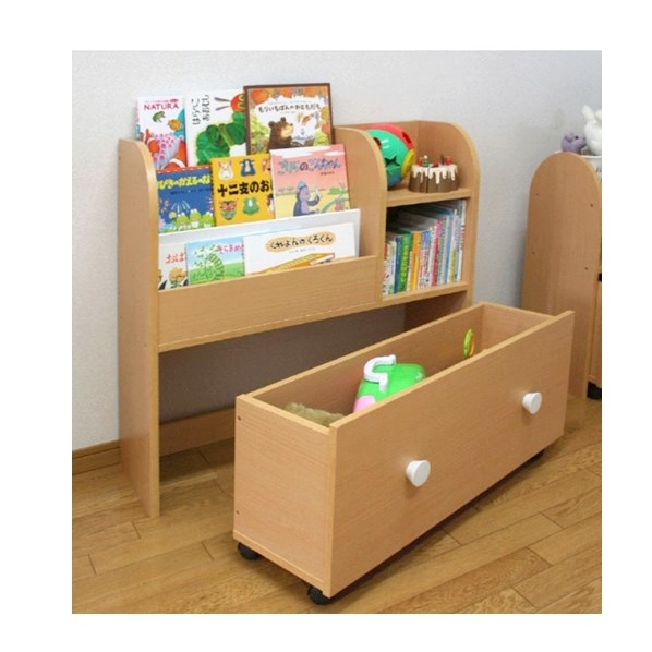 キッズおもちゃ箱付き絵本ラック 通販 ストア エキスプレス