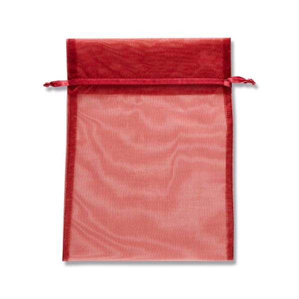 【10枚】HEIKO ヘイコー オーガンジーバッグ 平袋タイプ 巾着袋 LL 20×27cm ホワイト