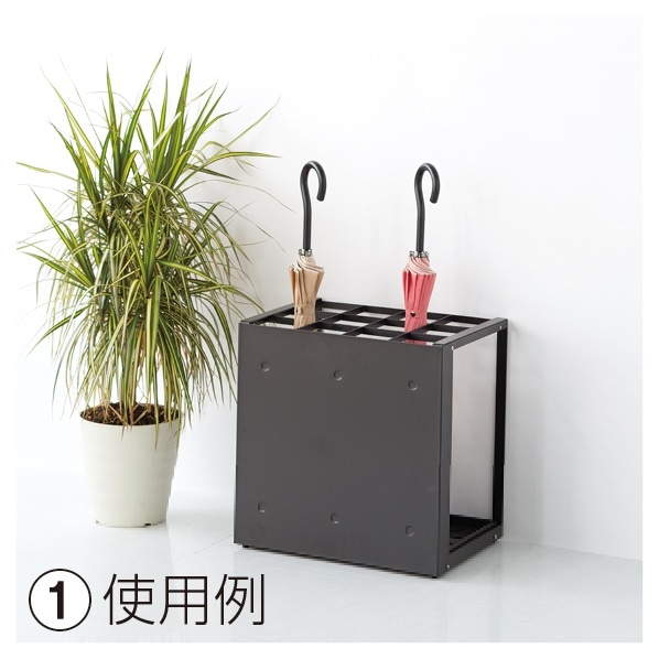 パネル傘立 36本立て パネル傘立 36本立て ブラック 1台